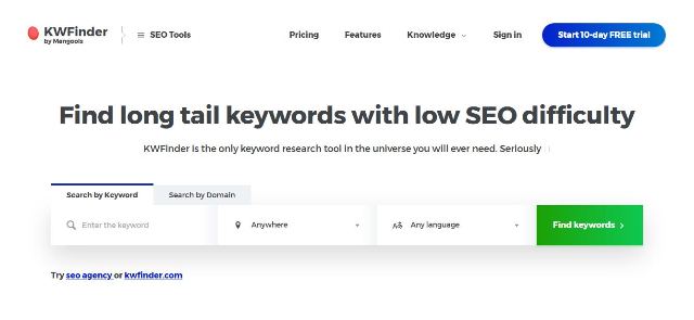 Best 10 Semrush Alternative For 2025 (Free & Paid) 5 KWFinder-SEMRush
