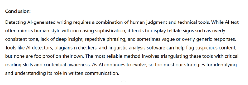 Conclusion Drafted using LLM
