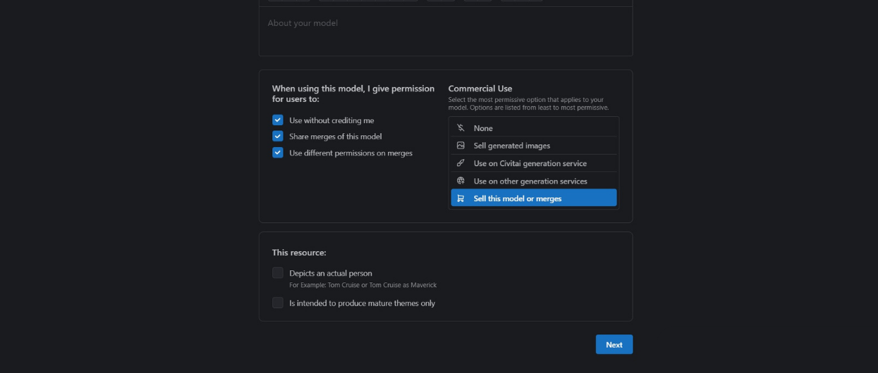 Everything You Need To Know About CivitAI (2024 Guide) 7 Create model on CivitAI website