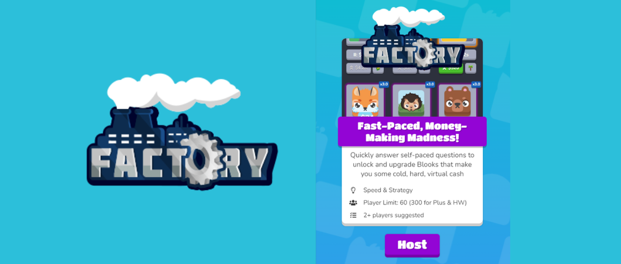 Factory Blooket game option