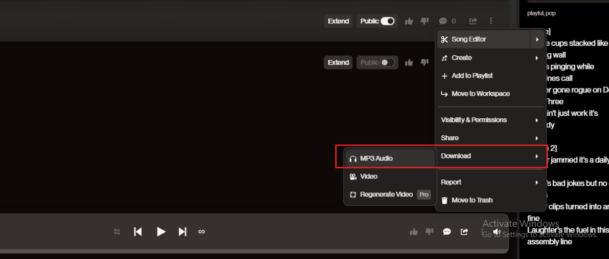 How To Download Suno AI Song