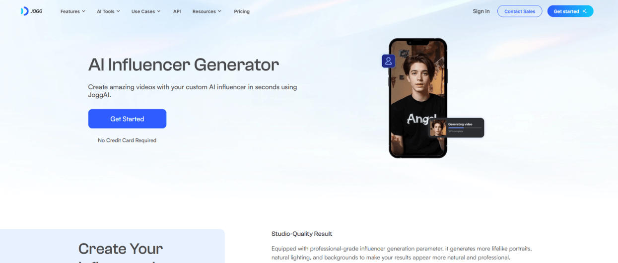 Jogg AI model generator from text