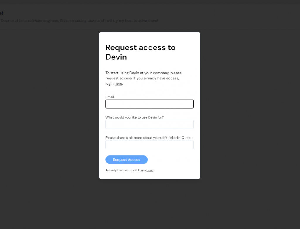 What Is Cognition’s New AI-Software “Devin AI” All About? (Complete Guide) 1 Request for access