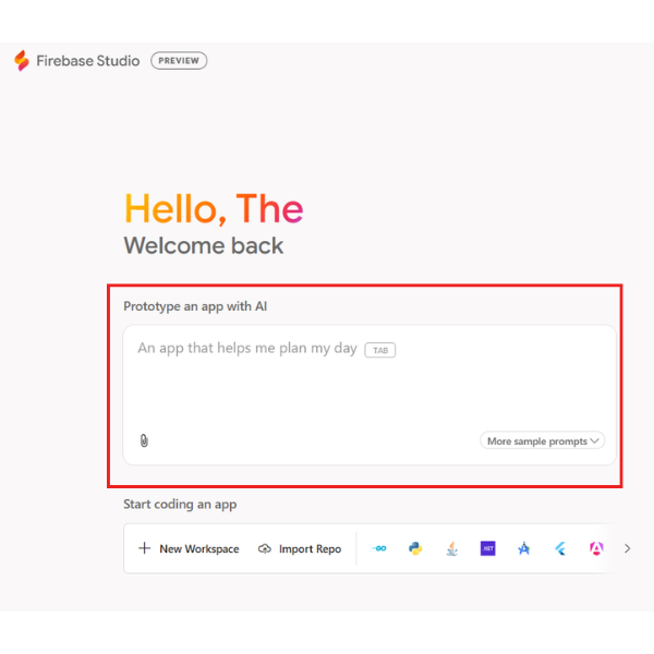 Use The App Prototyping Agent